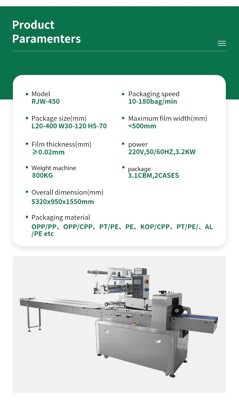 RJW350/450 Single Or Three Servo Automatic Packing Machine