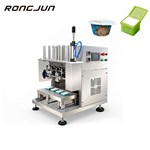 Automatic Suction Film Sealing Machine Pneumatic Tray Sealer Cheese Roasted Durian Foil Tray Sealing for Cosmetic Cotton Pads
