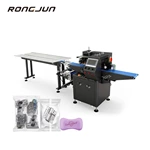 RJW280black  Spray Plastic Servo Hardware Pillow Packaging Machine