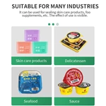 Automatic Suction Film Sealing Machine Pneumatic Tray Sealer Cheese Roasted Durian Foil Tray Sealing for Cosmetic Cotton Pads