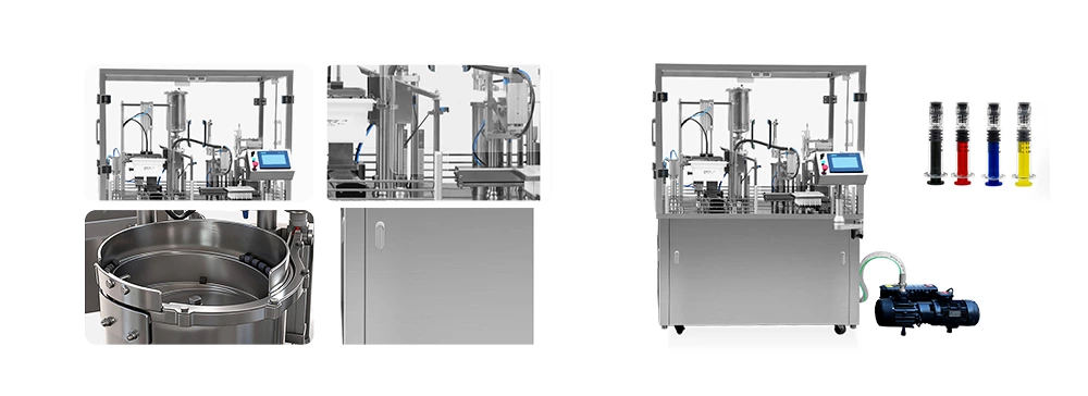 R50  Pre-filling And Sealing Syringe Automatic Filling And Plugging Machine