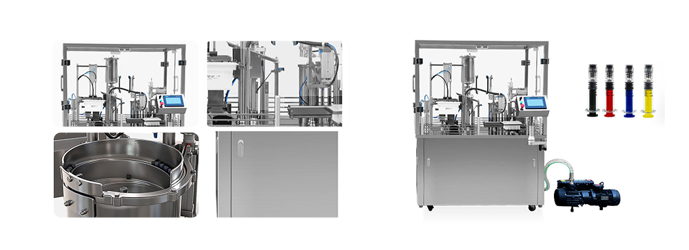 R50 Pre-filling And Sealing Syringe Automatic Filling And Plugging Machine