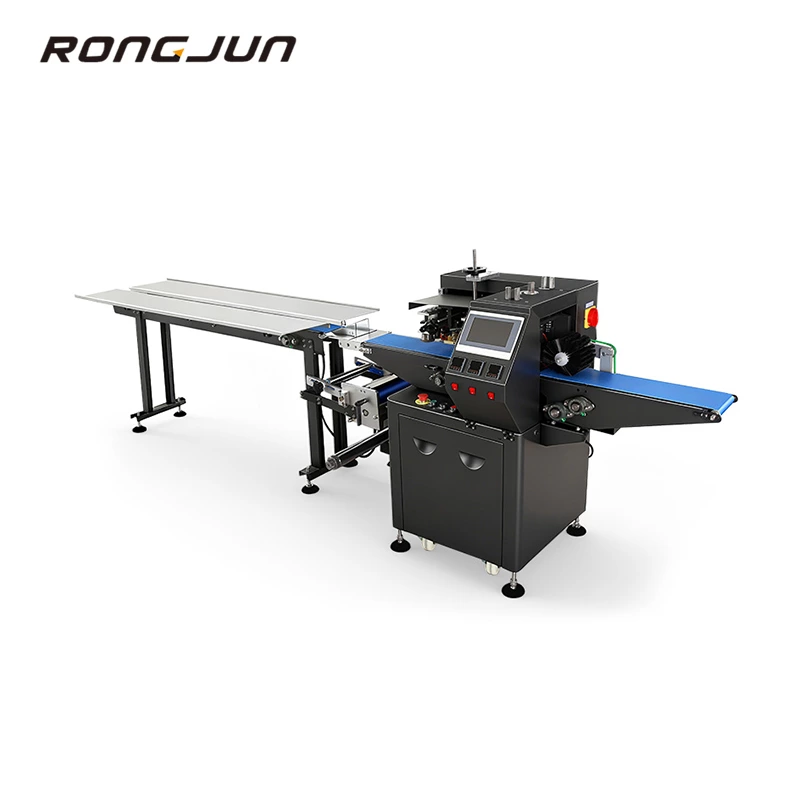 RJW280black  Spray Plastic Servo Hardware Pillow Packaging Machine