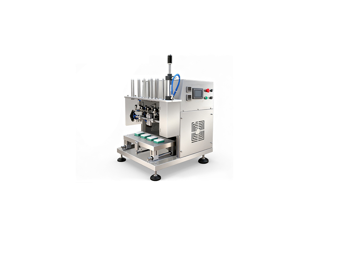 Automatic Suction Film Sealing Machine Pneumatic Tray Sealer Cheese Roasted Durian Foil Tray Sealing for Cosmetic Cotton Pads