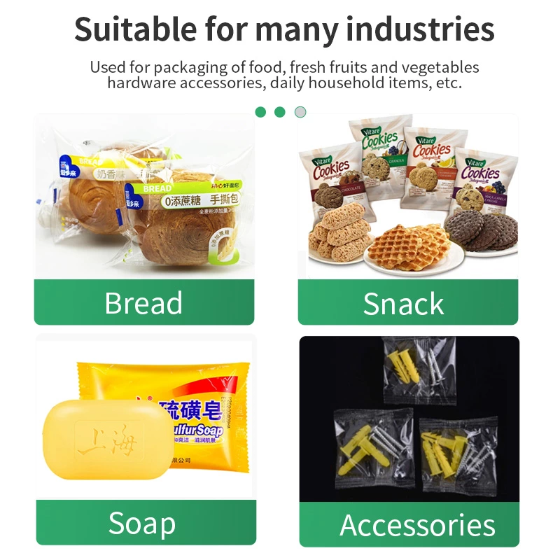 RJW280black  Spray Plastic Servo Hardware Pillow Packaging Machine