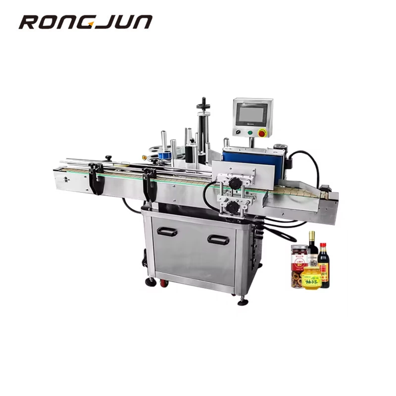 RJ-200L Model Perfume Dropper Glass Jar Self Adhesive Sticker Labeling Machine