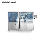 Pre-filling syringe filling and stuffing machine