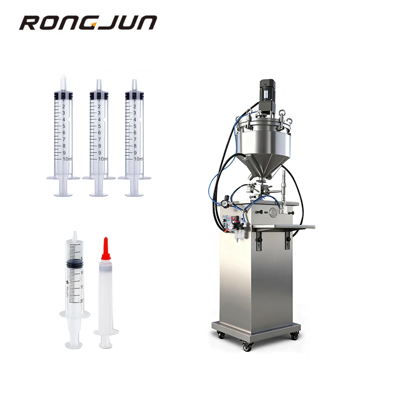 Manual syringe pre-filling and filling machine